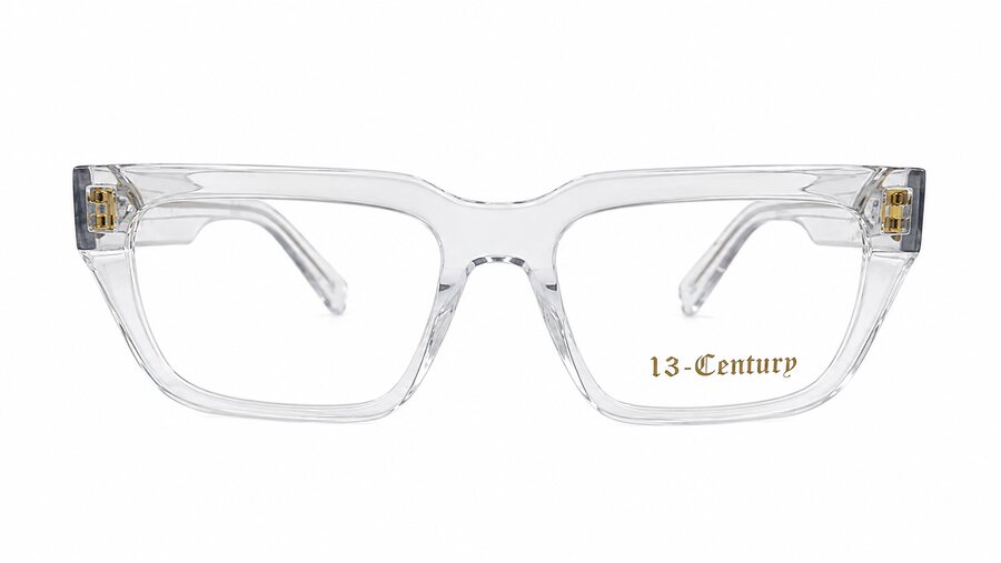 13-Century clear rectangular eyeglasses