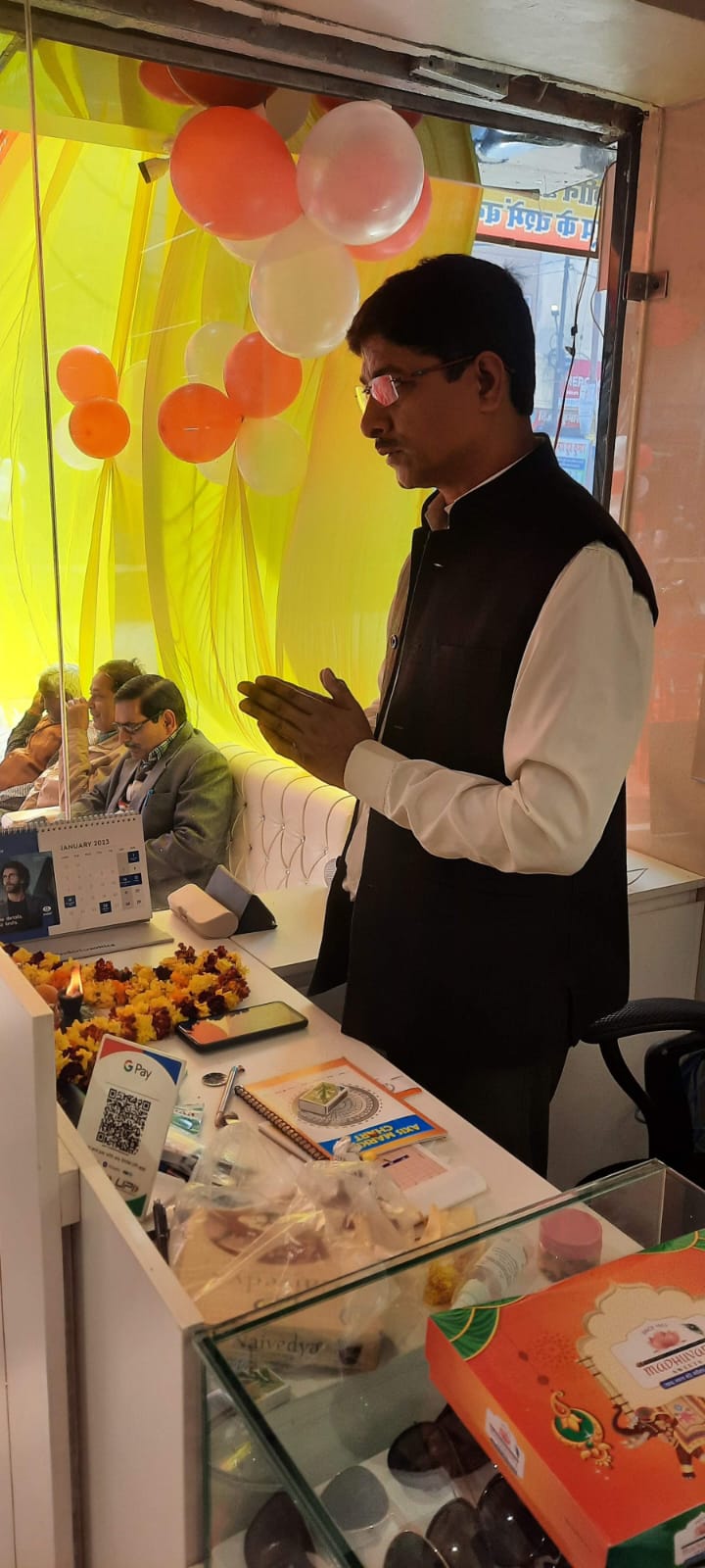 Reopening ceremony of the newly renovated Shivam Opticals showroom in 2022