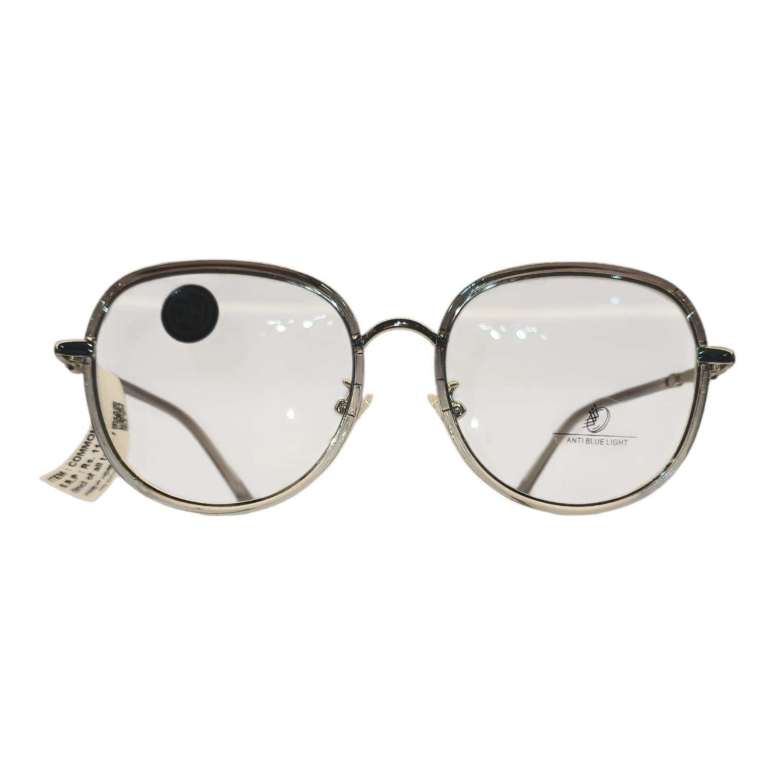 Anti blue light round eyeglasses